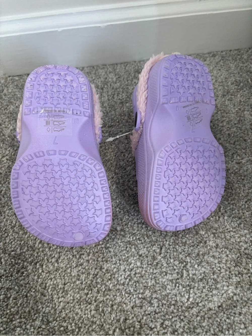 Cute glittery clog slippers